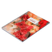 Levendig en kleurrijk gladiolus (aangepaste tekst) notitieboek (Linkerzijde)