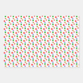 Levendig en kleurrijk leuk geometrisch patroon inpakpapier vel (Voorkant 3)