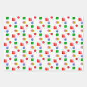 Levendig en kleurrijk leuk geometrisch patroon inpakpapier vel (Voorkant 2)