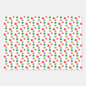 Levendig en kleurrijk leuk geometrisch patroon inpakpapier vel (Voorkant)