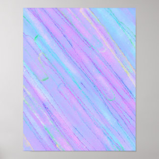 Levendig en Kleurrijk Rainbow Abstract Poster