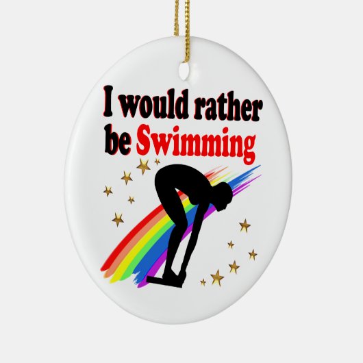 LEVENDIG EN KLEURRIJK ZOU IK LIEVER ZWEMMEN KERAMISCH ORNAMENT (Rechts)