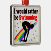 LEVENDIG EN KLEURRIJK ZOU IK LIEVER ZWEMMEN METALEN ORNAMENT (Rechts)