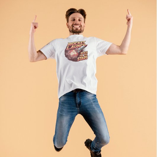 Levendig en vet Rocket Launch T-shirt
