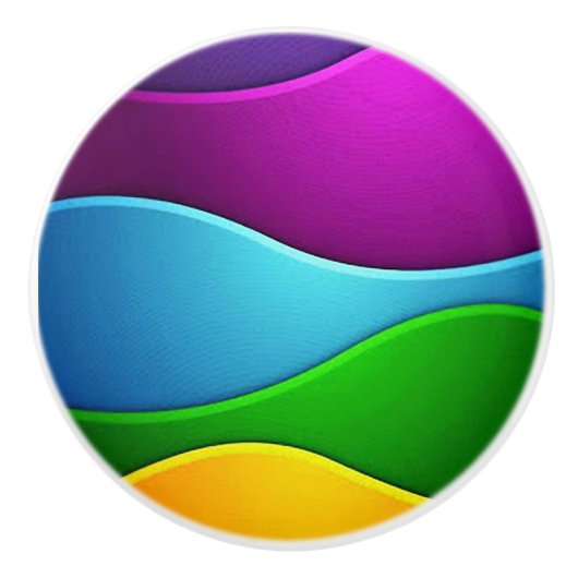 Levendig en vun keramisch kabinet Knob/Pull Keramische Knop (Voorkant)