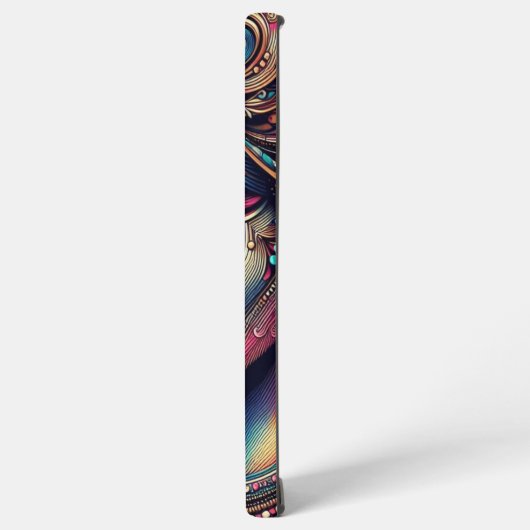 Levendig esthetisch portret - levendig kunstontwer samsung galaxy hoesje (Linkerkant)