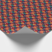 Levendig feest cadeaupapier (Hoek)