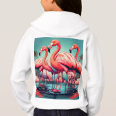 Levendig Flamingo Paradijs: Stunning T-Shirt Ontwe (Achterkant)