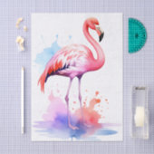 Levendig Flamingo Waterverf Decoupage Weefselpapie Tissuepapier (Craft)