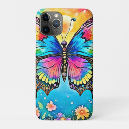 Levendig Floral Butterfly Glow Design Case-Mate iPhone Case