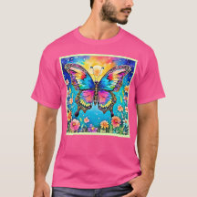 Levendig Floral Butterfly Glow Design