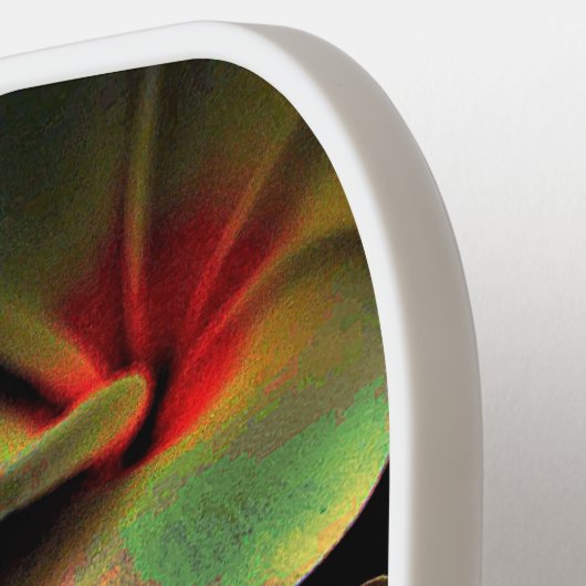 Levendig Floral design met naam Pickleball Paddle (Links Detail)