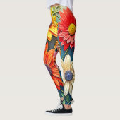 Levendig Floral Fantasy Design Leggings (Links)