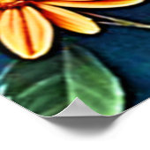 Levendig Floral Fantasy Design Poster (Hoek)