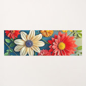 Levendig Floral Fantasy Design Yogamat (Achterkant (horizontaal))