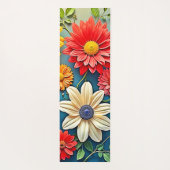 Levendig Floral Fantasy Design Yogamat (Achterkant)