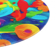 Levendig Floral Fantasy Schilderij Snijplank (Hoek)