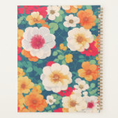 Levendig Floral Pattern Notitieboek (Achterkant)