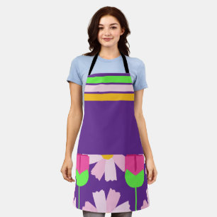 Levendig Floral Schort - Een Splash Van Kleur