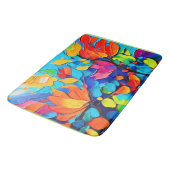 Levendig Floral Symphony Painting Badmat (Gekanteld)