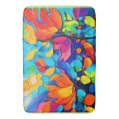Levendig Floral Symphony Painting Badmat (Voorkant Verticaal)