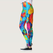 Levendig Floral Symphony Painting Leggings (Links)