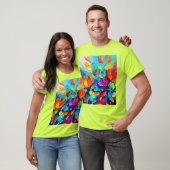 Levendig Floral Symphony Painting T-shirt (Unisex)