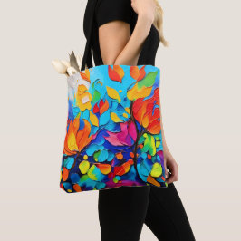 Levendig Floral Symphony Painting Tote Bag