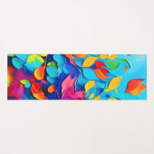 Levendig Floral Symphony Painting Yogamat (Voorkant (horizontaal))