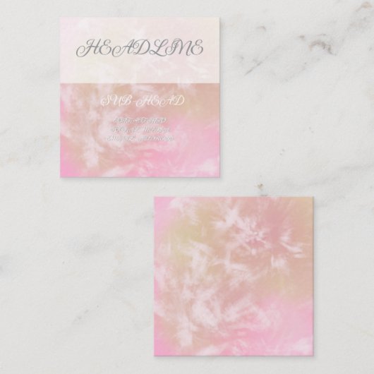 Levendig Floral Visitekaartje (Voorkant / Achterkant)