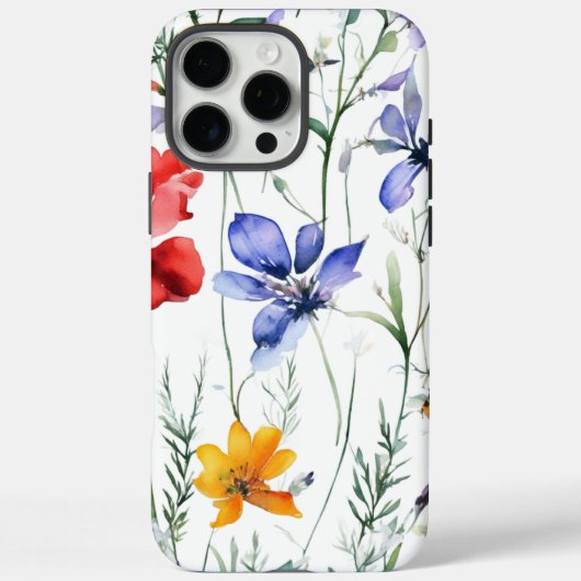 Levendig Floral Waterverf Pattern Case-Mate iPhone Case (Achterkant)