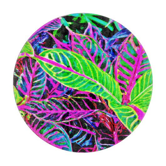 Levendig Foliage Elegantie Patroon Snijplank (Voorkant)