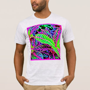 Levendig Foliage Elegantie Patroon T-shirt