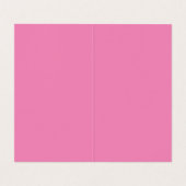 Levendig framboos rozeachtig rood modern stijlvol  visitekaartje (Binnenkant ongevouwen)