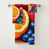 Levendig Fresh Fruit Delight-ontwerp Bad Handdoek (Insitu)