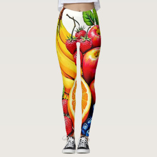 Levendig Fresh Fruit Delight-ontwerp Leggings