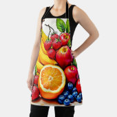 Levendig Fresh Fruit Delight-ontwerp Schort (Insitu)
