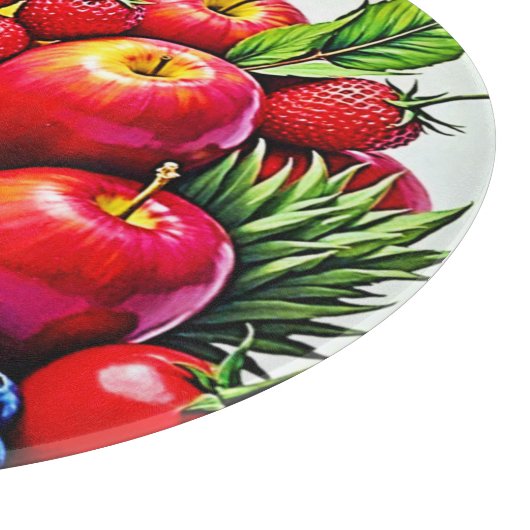 Levendig Fresh Fruit Delight-ontwerp Snijplank (Hoek)