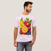 Levendig Fresh Fruit Delight-ontwerp T-shirt (Voorkant volledig)