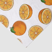 Levendig fris Sinaasappel citrusvruchten naadloos  Tissuepapier (Detail)