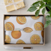 Levendig fris Sinaasappel citrusvruchten naadloos  Tissuepapier (Geschenk)