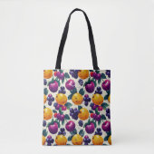 Levendig fruit met druiven, appels en Sinaasappels Tote Bag (Voorkant)