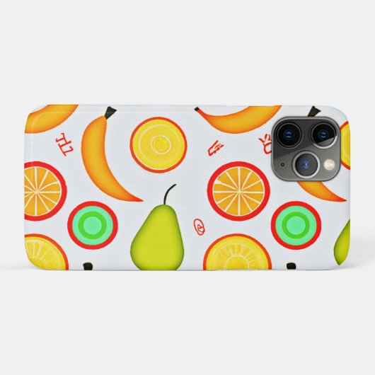Levendig fruitig caleidoscooppatroon Case-Mate iPhone case (Achterkant (horizontaal))
