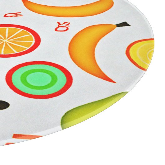 Levendig fruitig caleidoscooppatroon snijplank (Hoek)