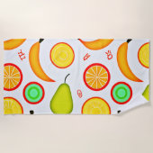 Levendig fruitig caleidoscooppatroon strandlaken (Voorkant)