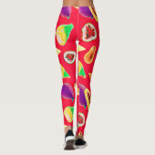 Levendig fruitig Delight patroon Leggings (Achterkant)