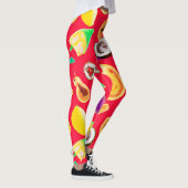 Levendig fruitig Delight patroon Leggings (Rechts)