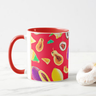 Levendig fruitig Delight patroon Mok