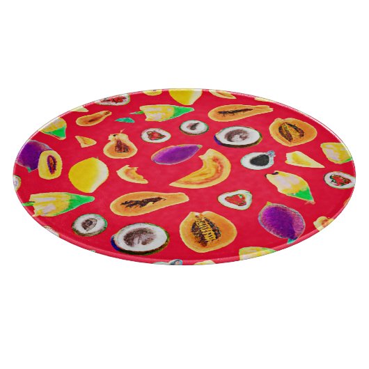 Levendig fruitig Delight patroon Snijplank (Hoek)