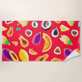 Levendig fruitig Delight patroon Strandlaken
